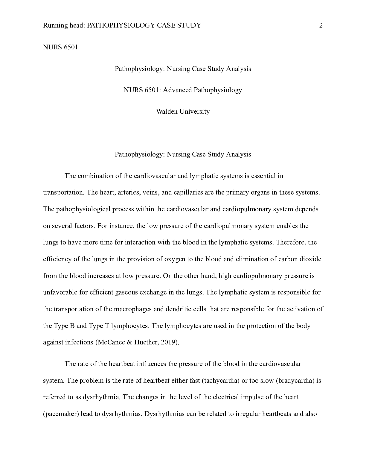 Preview image of patho case study . cardiovascular. Module 2 Assignment Case Study Analysis Pathophysiology document